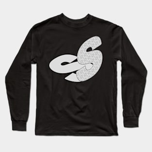 Isometric Alphabet Letter, Letter S Long Sleeve T-Shirt